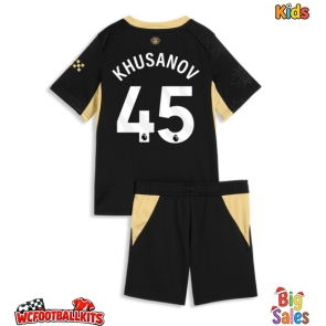 Manchester City Abdukodir Khusanov #45 Replica Away Stadium Kit for Kids 2026-27 Short Sleeve (+ pants)